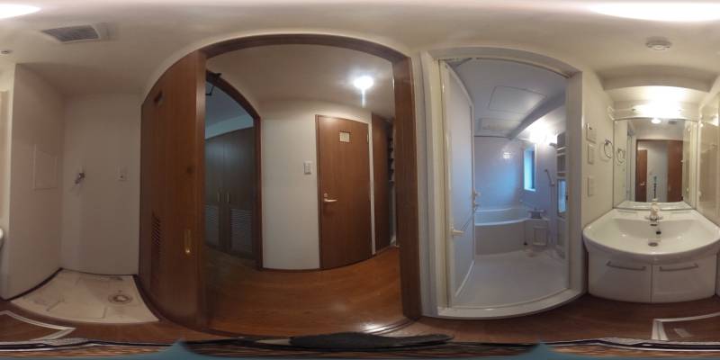 パノラマ画像洗面所