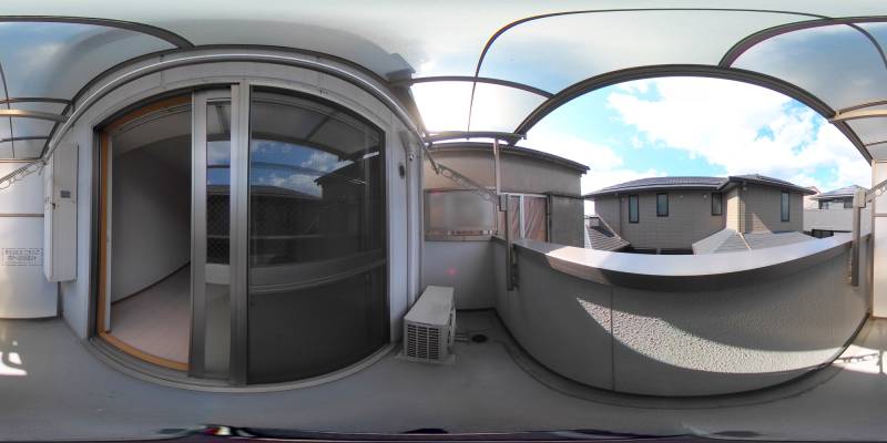 パノラマ画像バルコニー