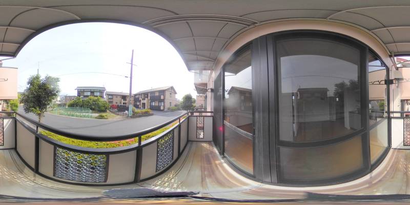 パノラマ画像バルコニー