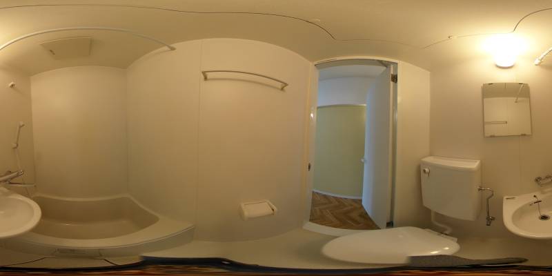 パノラマ画像バスルーム