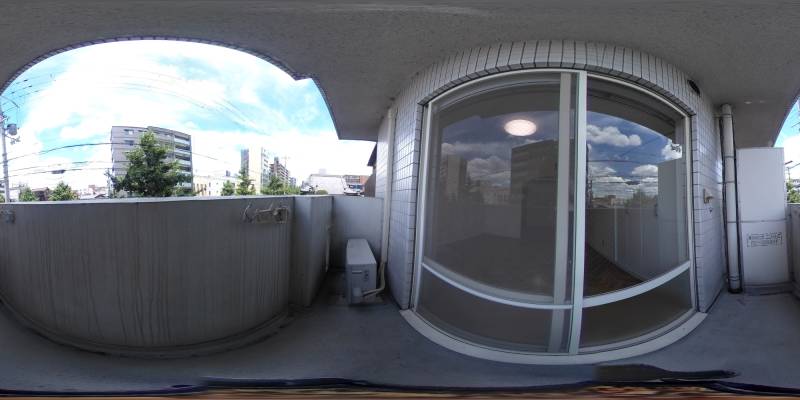 パノラマ画像バルコニー