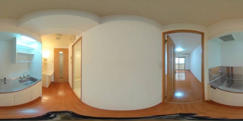 パノラマ画像キッチン