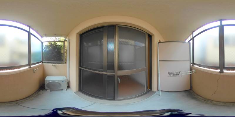 パノラマ画像バルコニー