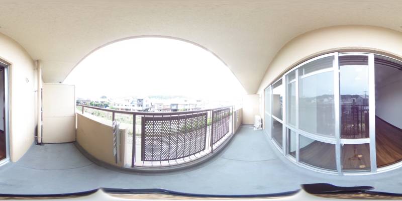 パノラマ画像バルコニー