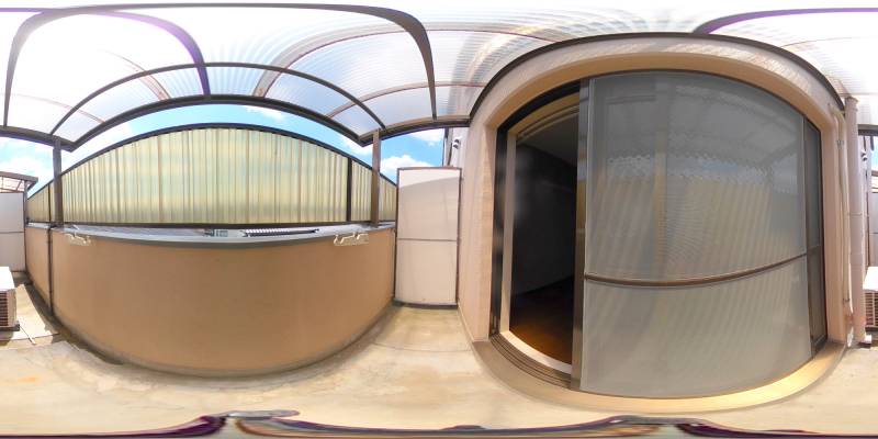 パノラマ画像バルコニー