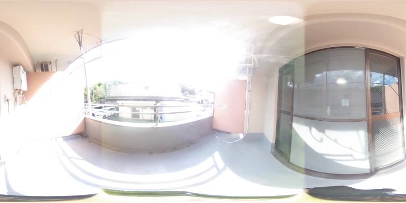 パノラマ画像バルコニー