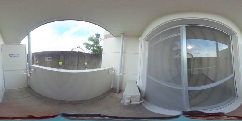 パノラマ画像バルコニー