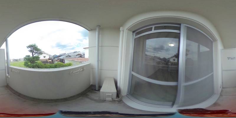 パノラマ画像バルコニー