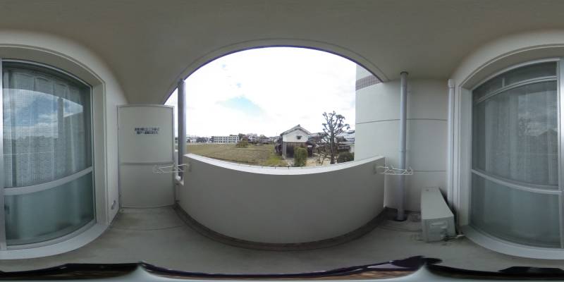 パノラマ画像バルコニー