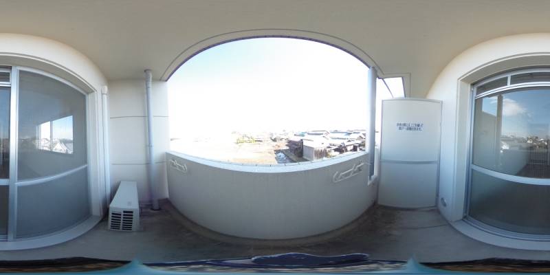 パノラマ画像バルコニー