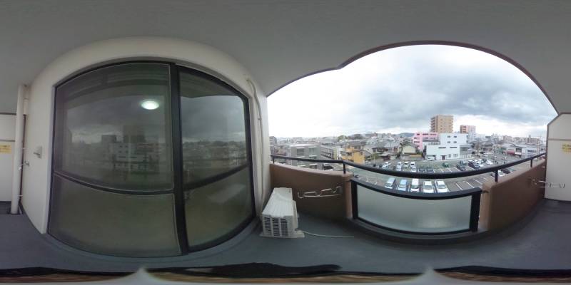 パノラマ画像バルコニー