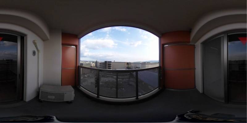 パノラマ画像バルコニー