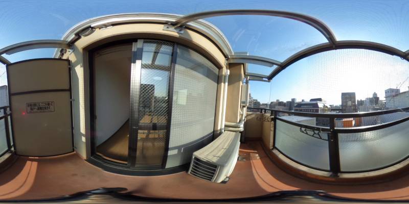 パノラマ画像バルコニー