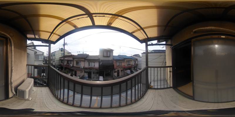 パノラマ画像バルコニー