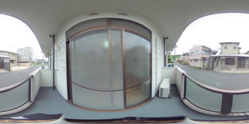 パノラマ画像バルコニー