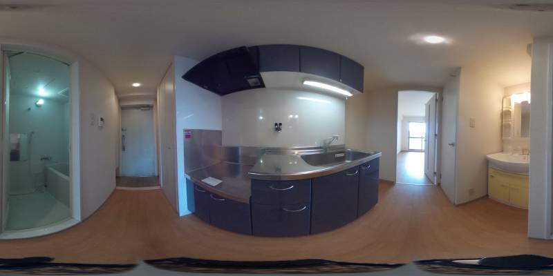 パノラマ画像キッチン