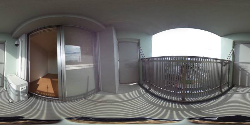 パノラマ画像バルコニー