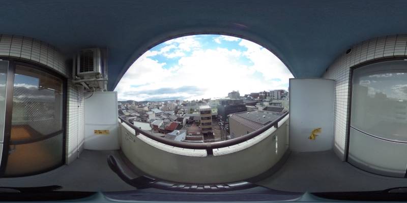 パノラマ画像バルコニー