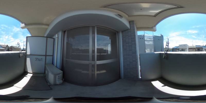 パノラマ画像バルコニー