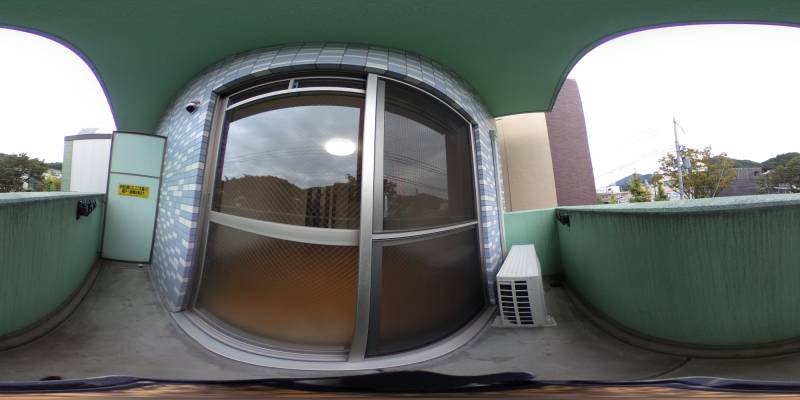 パノラマ画像バルコニー