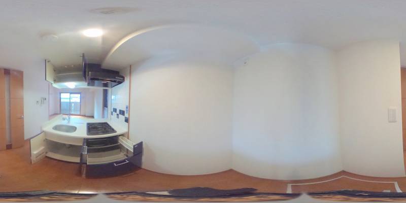 パノラマ画像キッチン