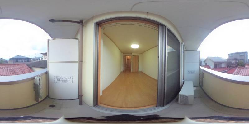 パノラマ画像バルコニー