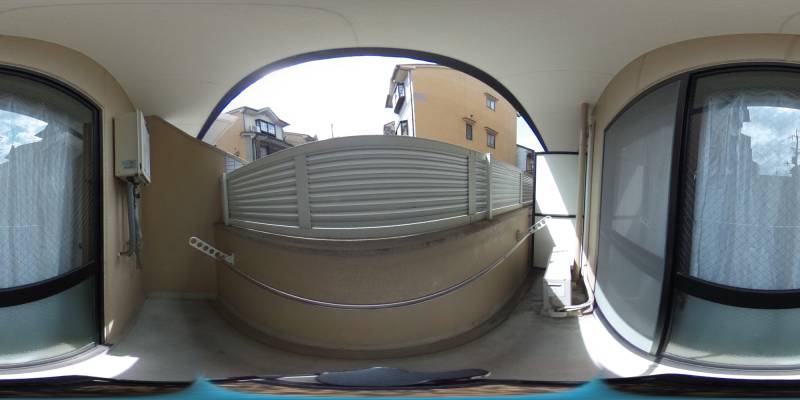 パノラマ画像バルコニー