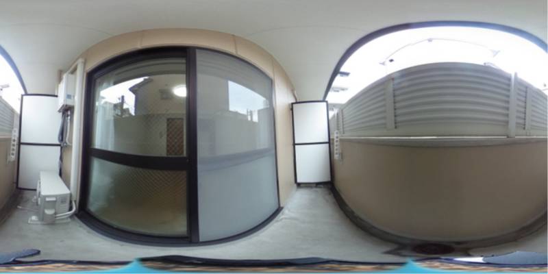 パノラマ画像バルコニー