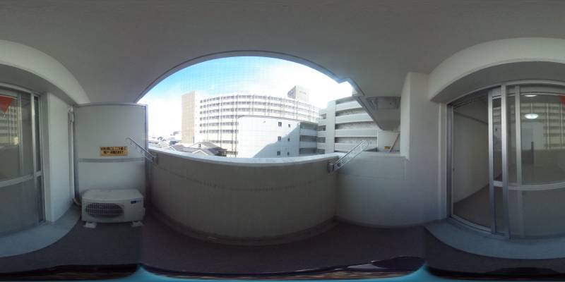 パノラマ画像バルコニー