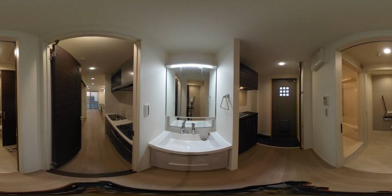 パノラマ画像洗面所