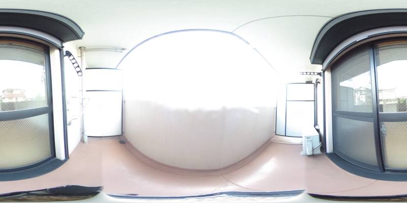 パノラマ画像バルコニー