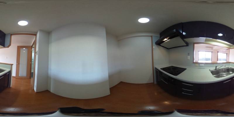 パノラマ画像キッチン