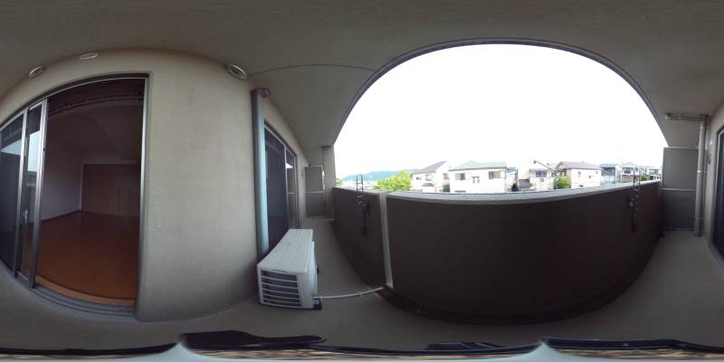 パノラマ画像バルコニー