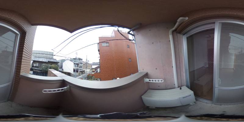 パノラマ画像バルコニー
