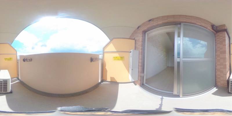 パノラマ画像バルコニー