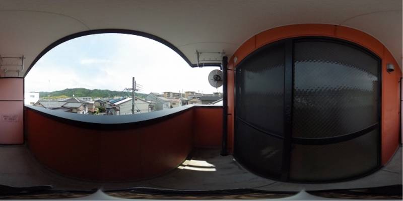 パノラマ画像バルコニー