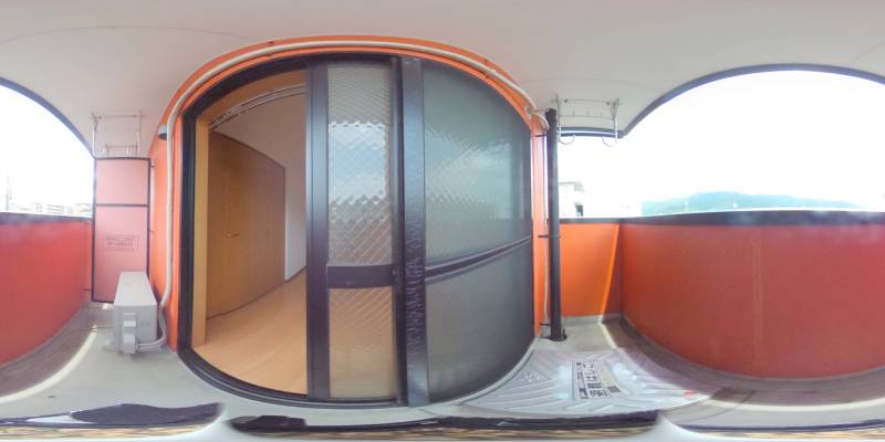 パノラマ画像バルコニー