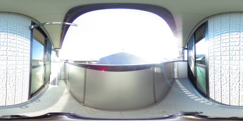 パノラマ画像バルコニー