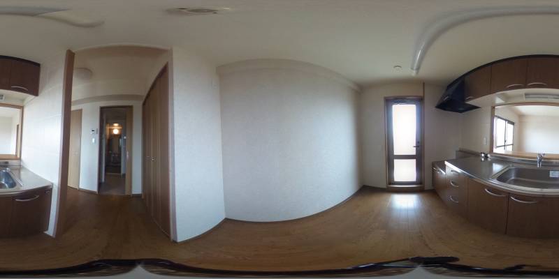 パノラマ画像キッチン