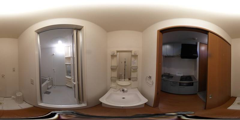 パノラマ画像洗面所