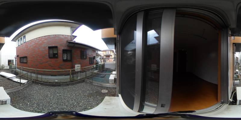 パノラマ画像バルコニー