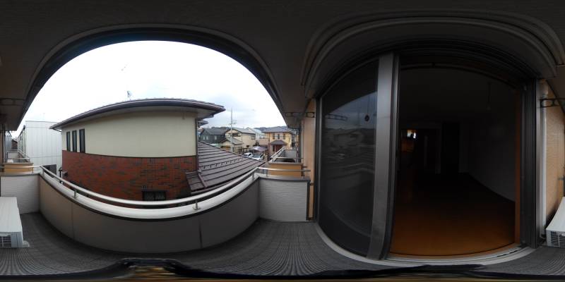 パノラマ画像バルコニー