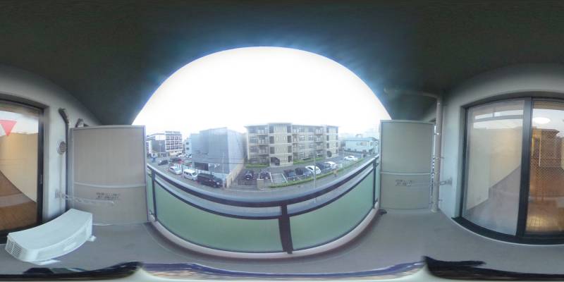 パノラマ画像バルコニー