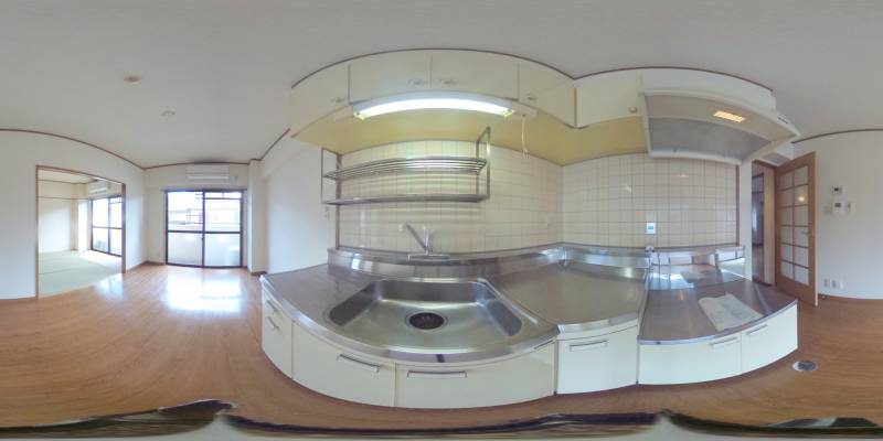 パノラマ画像キッチン