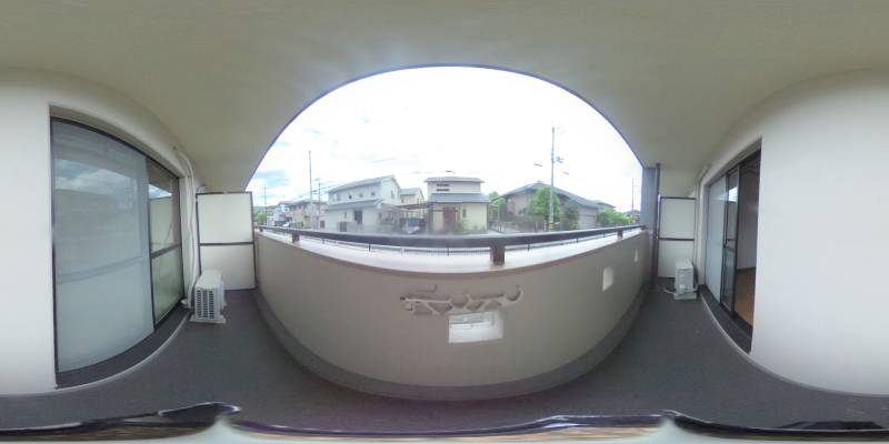 パノラマ画像バルコニー