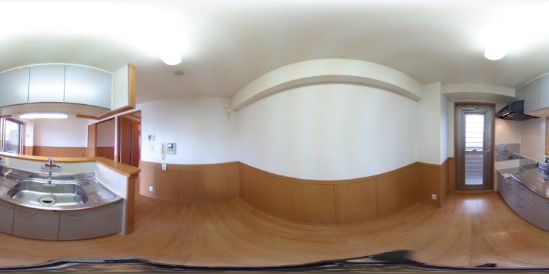 パノラマ画像キッチン