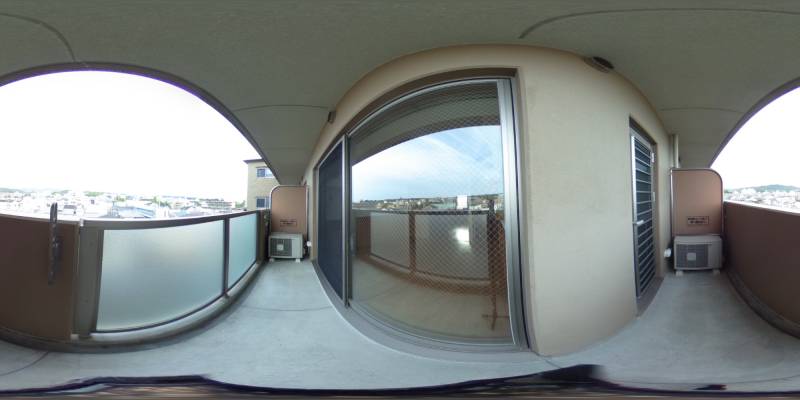 パノラマ画像バルコニー