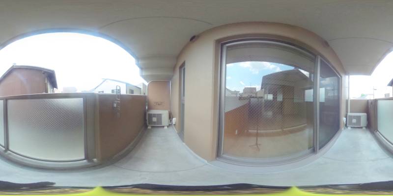 パノラマ画像バルコニー