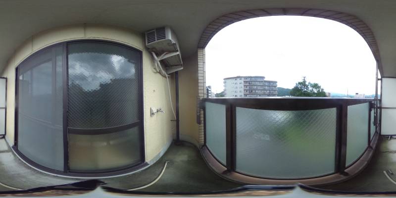 パノラマ画像バルコニー