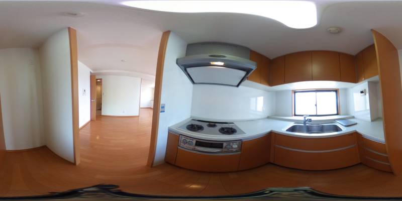 パノラマ画像キッチン